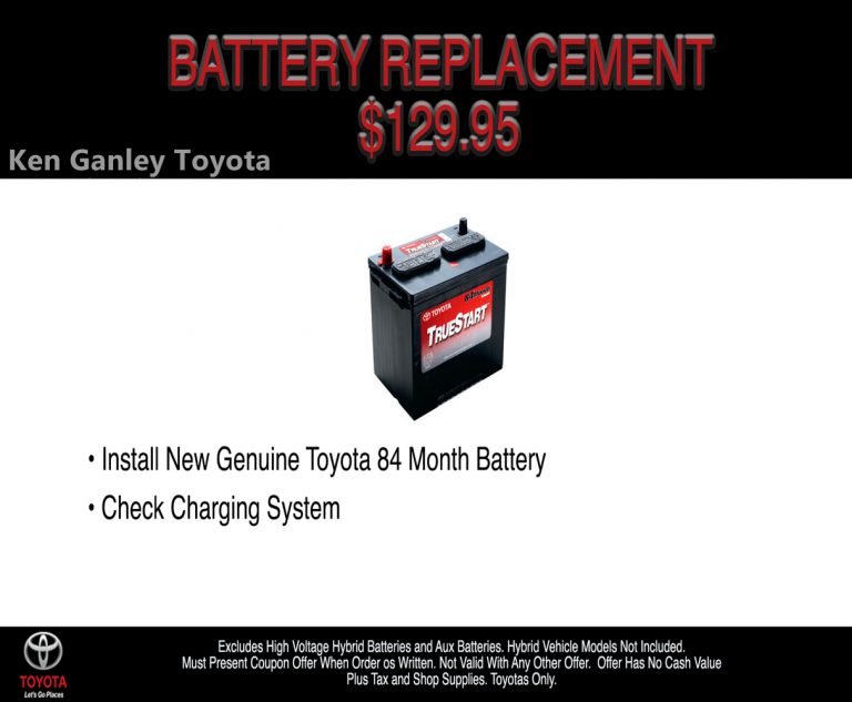 Ken Ganley Toyota Battery Coupon Western Pennsylvania Toyota Dealers