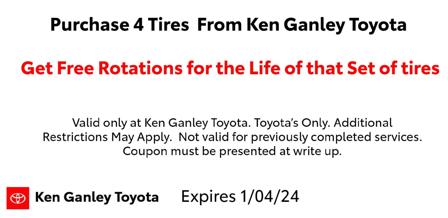 Ken Ganley Toyota Tire Special Western Pennsylvania Toyota Dealers