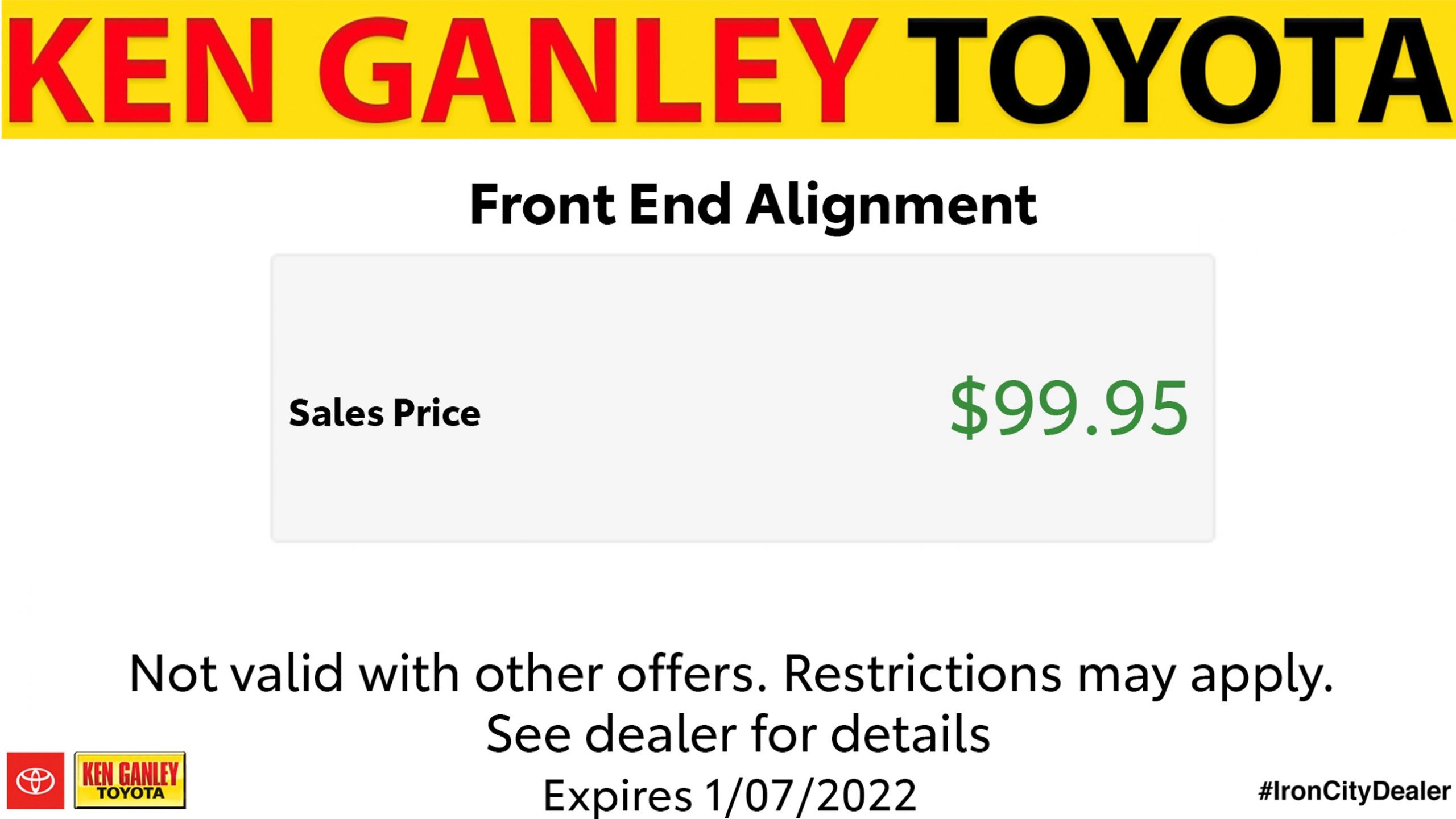 Ken Ganley Toyota Front End Alignment Western Pennsylvania Toyota